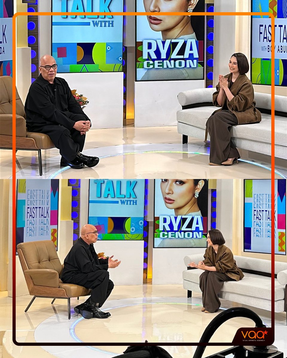 VivaArtists_'s tweet photo. LOOK: Ryza Cenon on Fast Talk with Boy Abunda 🧡
Watch the full episode on GMA Network's YT channel. ✨
#FastTalkWithBoyAbunda #RyzaCenon #VAA https://t.co/VpMhrbmTGw