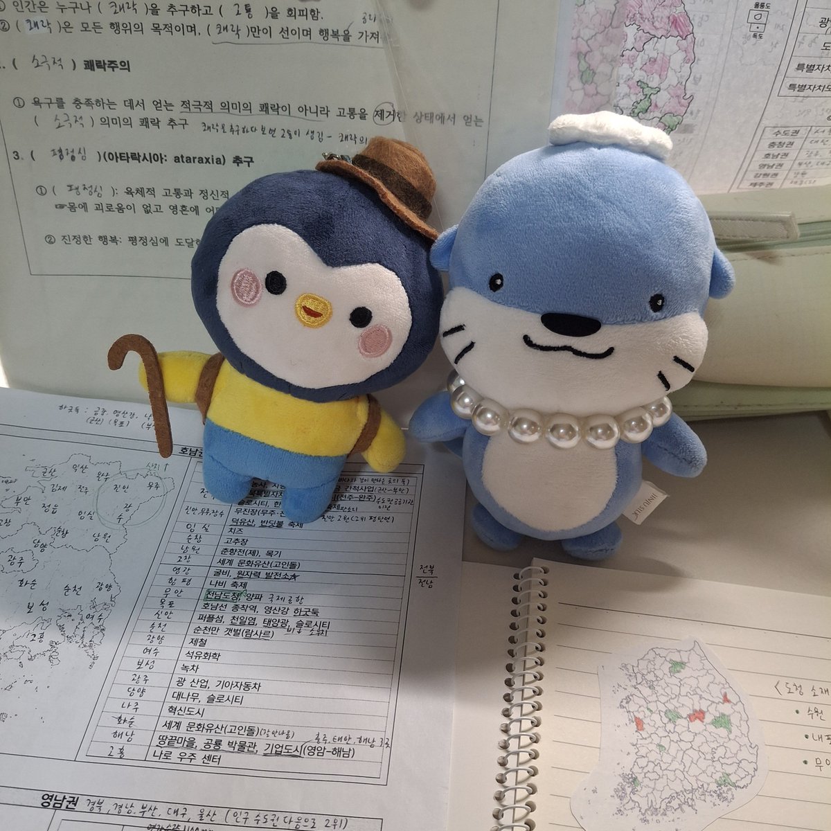 zmi2mi's tweet photo. 새로미랑 하모가 각각 수도권 대표, 경상남도 대표로 트친들 중간고사 응원하고 있다네요 https://t.co/qL9Os1ZGTe