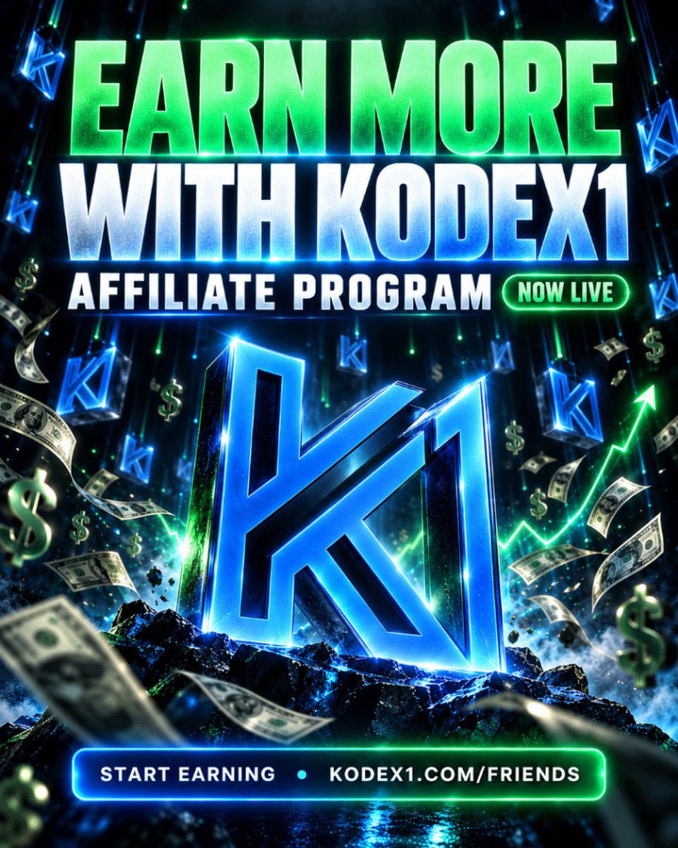 Kodex1dotcom's tweet photo. Recommend Kodex1. Earn 30% of that person’s Cinema Pass for as long as they stay.

Friends of Kodex1 is live.
Share the home of AI movies, series, shorts and music.
You earn every month they stay on Cinema Pass.

Start here → https://t.co/R2k7lrF4xU

#kodex1 #aivideo #aimovie #aimusic #aiart