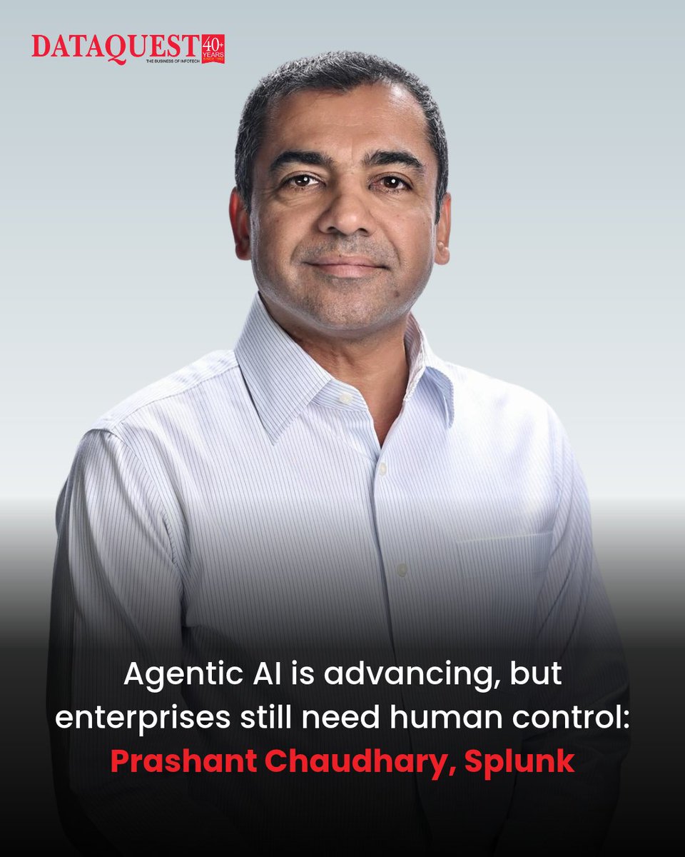 dataquestindia's tweet photo. From Assistance to Agents

As enterprises shift from AI assistance to autonomous agents, Cisco and Splunk’s Prashant Chaudhary highlights why governance, data visibility, cost, and human oversight

Read More: https://t.co/OZlNSYEzgU

#Dataquest #Splunk #AI #Enterprise #Innovation https://t.co/tlmSS3lxOb