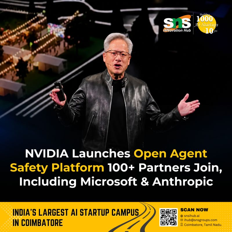 snsihub's tweet photo. @nvidia has introduced its @OpenAI Agent Safety Platform to help secure and govern AI agents across enterprise environments.

As AI agents act more independently, safety and governance must keep pace.

#AI #NVIDIA #OpenAI #AIAgents #AgenticAI #AISafety #EnterpriseAI #SNSiHub https://t.co/e7eA751GBc