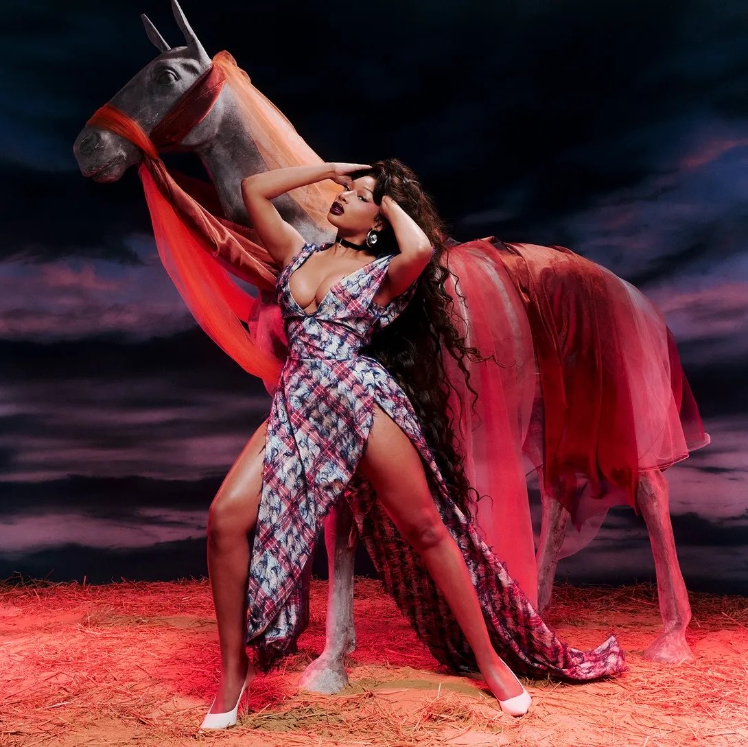 iSTAN4oe's tweet photo. Megan Thee Stallion for Marie Claire, September 2026.

Pushed the album. Health scare. Broadway. A public breakup.

Call it what you want — she’s calling it Act III https://t.co/HVaOoMNdtY