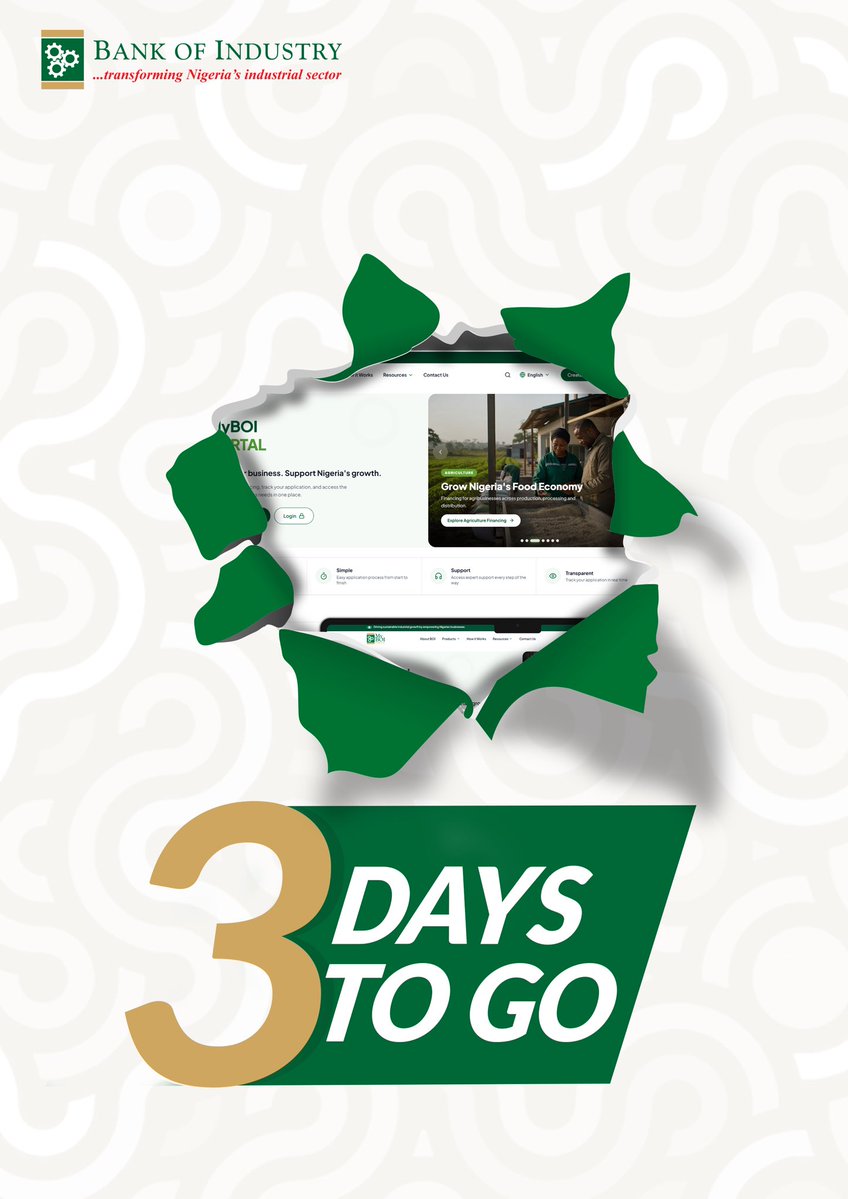 BOINigeria's tweet photo. 3 days until the big reveal! https://t.co/InT1s6iTjr