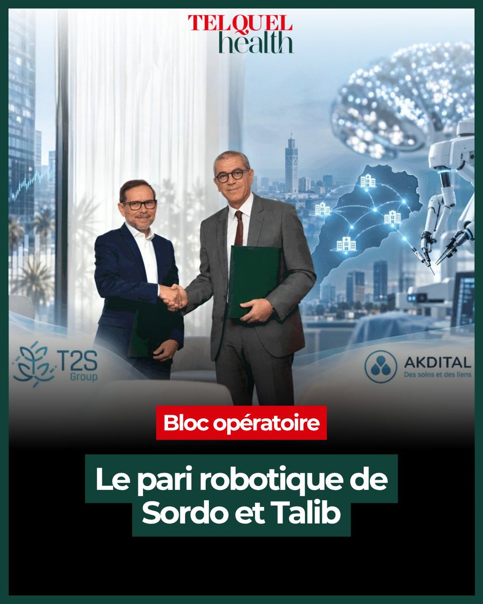 TelQuelHealth's tweet photo. Deux valeurs de la cote casablancaise, un contrat-cadre et une promesse de téléchirurgie à l'échelle d'un réseau. Reste à en mesurer le poids réel.

🔗 https://t.co/5DqoxzB3yY https://t.co/00vYemX2oA