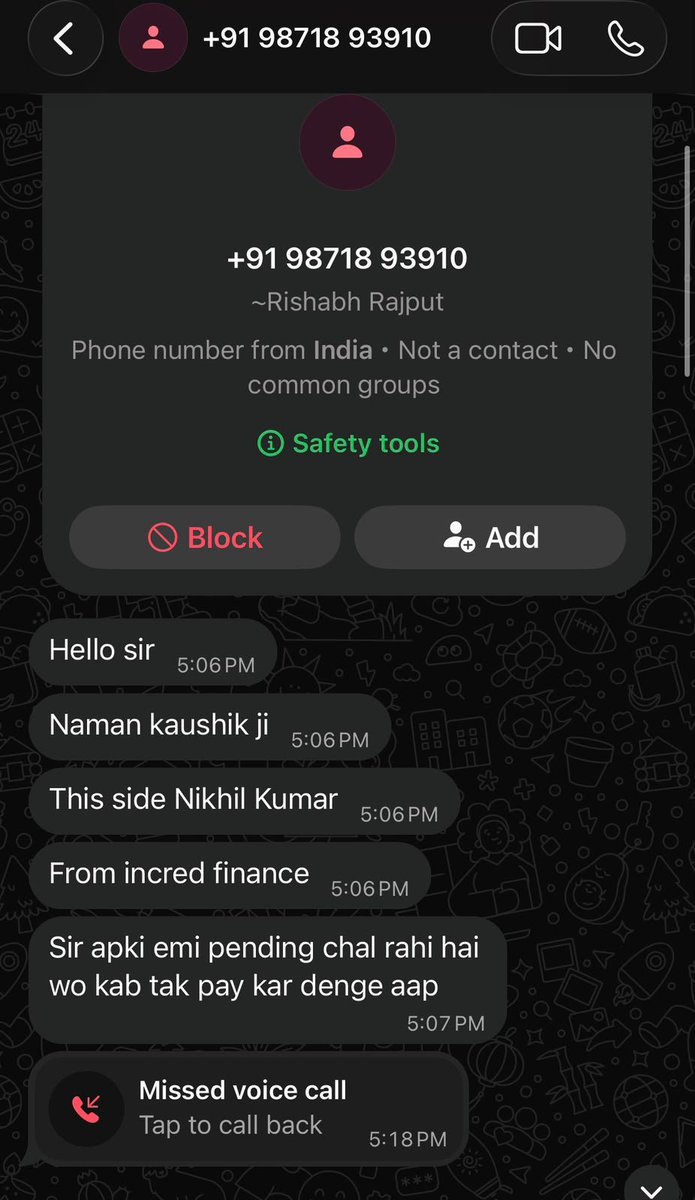 Expertonmy's tweet photo. Due to financial cress I missed the EMI of @InCredFin The recovery agent calling to me and using abusive language pls take action need DND @RBI https://t.co/uHUvv5U2bS