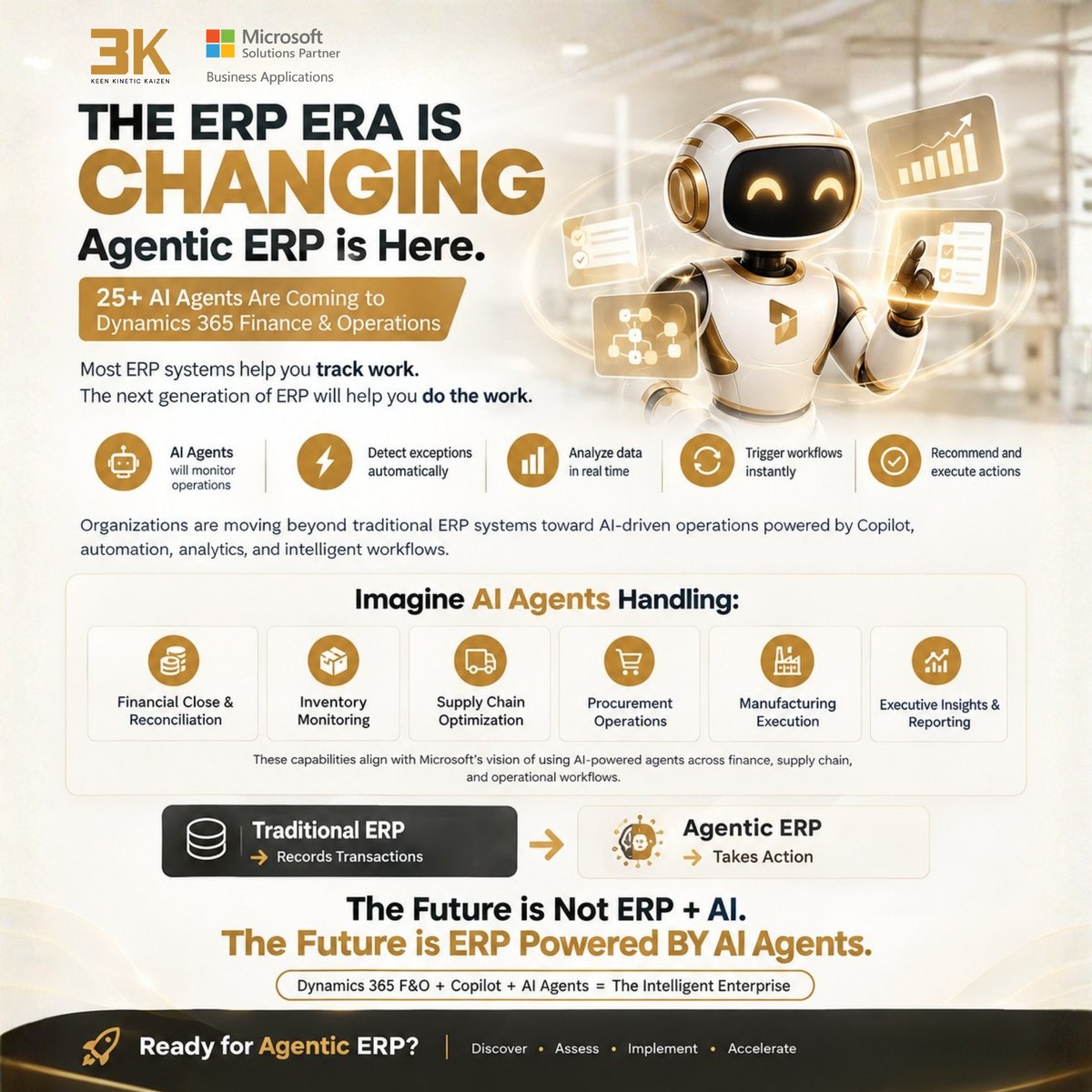 3ktech's tweet photo. 𝗘𝗥𝗣 is evolving from tracking work to getting work done.
𝗔𝗴𝗲𝗻𝘁𝗶𝗰 𝗘𝗥𝗣 brings AI agents into finance, supply chain, and operations to monitor, analyze, and act.
https://t.co/0xe3b4Hgew
#AgenticERP #Dynamics365 #AI https://t.co/a21ra6DD81