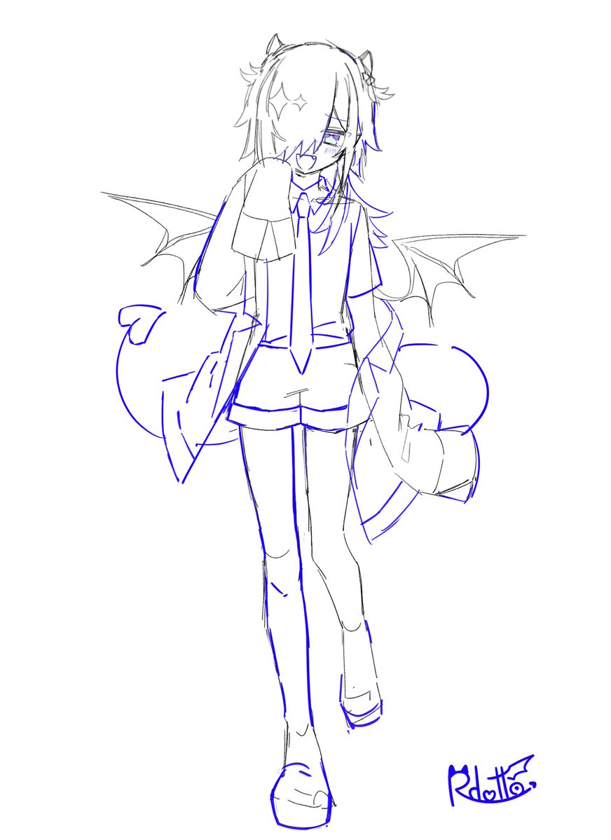 Rpiriodo's tweet photo. 立ち絵wip https://t.co/Gn9iX3sMTq