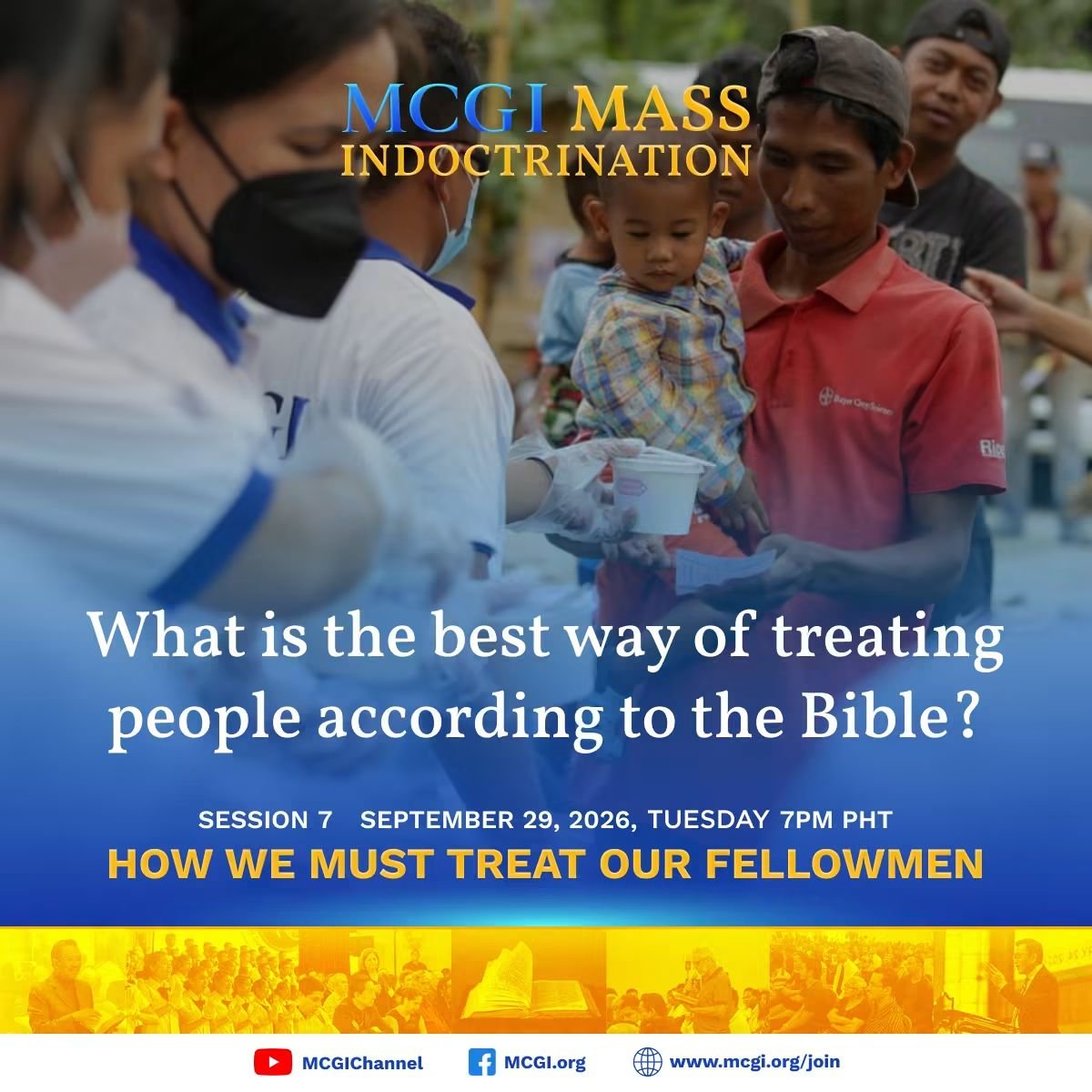 raydensagirbac's tweet photo. #ProudMCGI
#PureDoctrinesOfChrist
#MCGIMassIndoctrination
#GlobalPrayerForHumanity
DAY 7: How We Must Treat Our Fellowmen
"Therefore, as we have opportunity, let us do good to all, especially to those who are of the household of faith." - GAL. 6:10
TO GOD BE THE GLORY! ππβ€οΈ https://t.co/NmNTdFNqRd