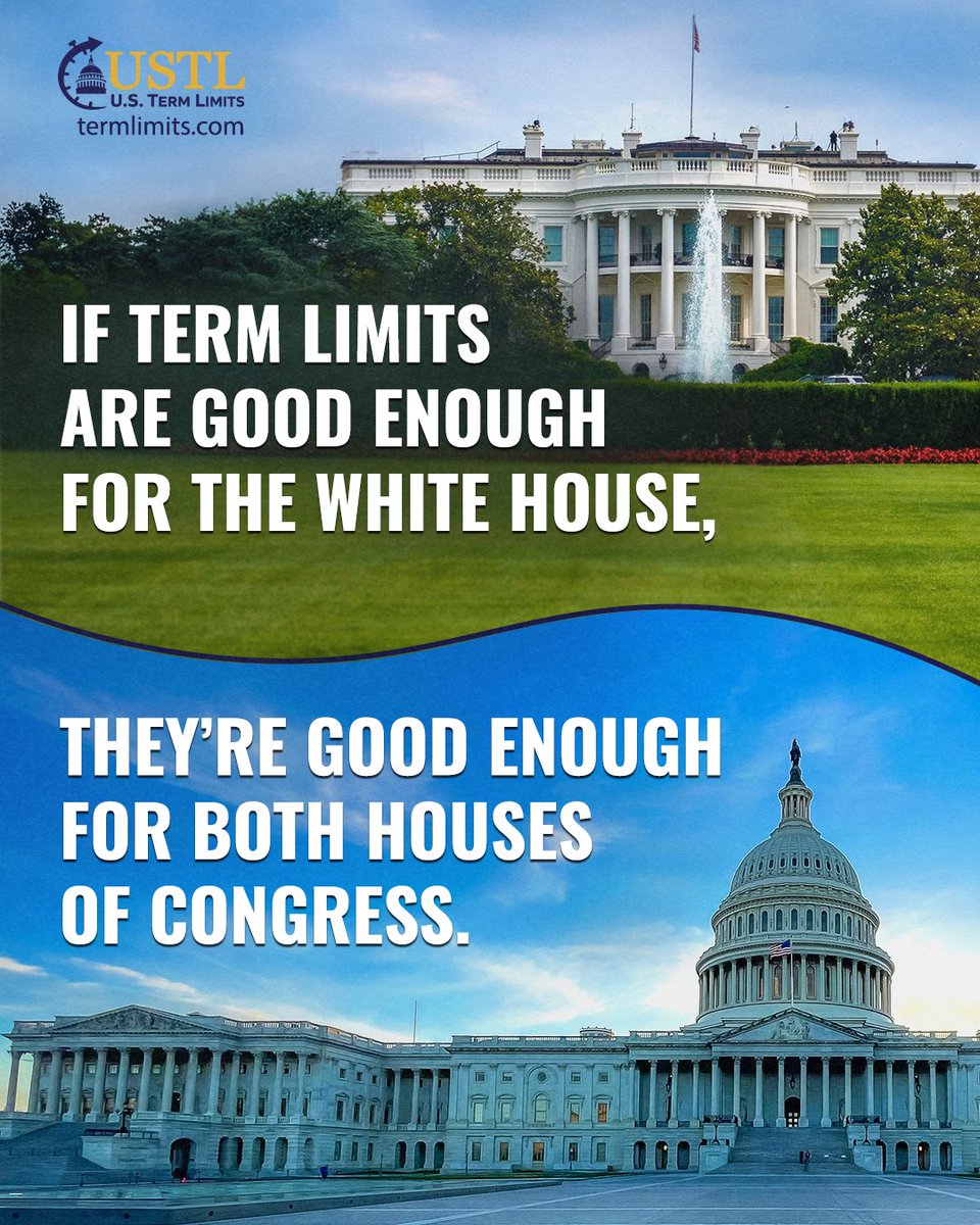USTermLimits's tweet photo. The idea of limiting time in power isn’t exactly new to Washington. 
It's time for term limits for Congress. Repost if you agree. #termlimits #termlimitsnow #Congress https://t.co/4hG1yOoAmo