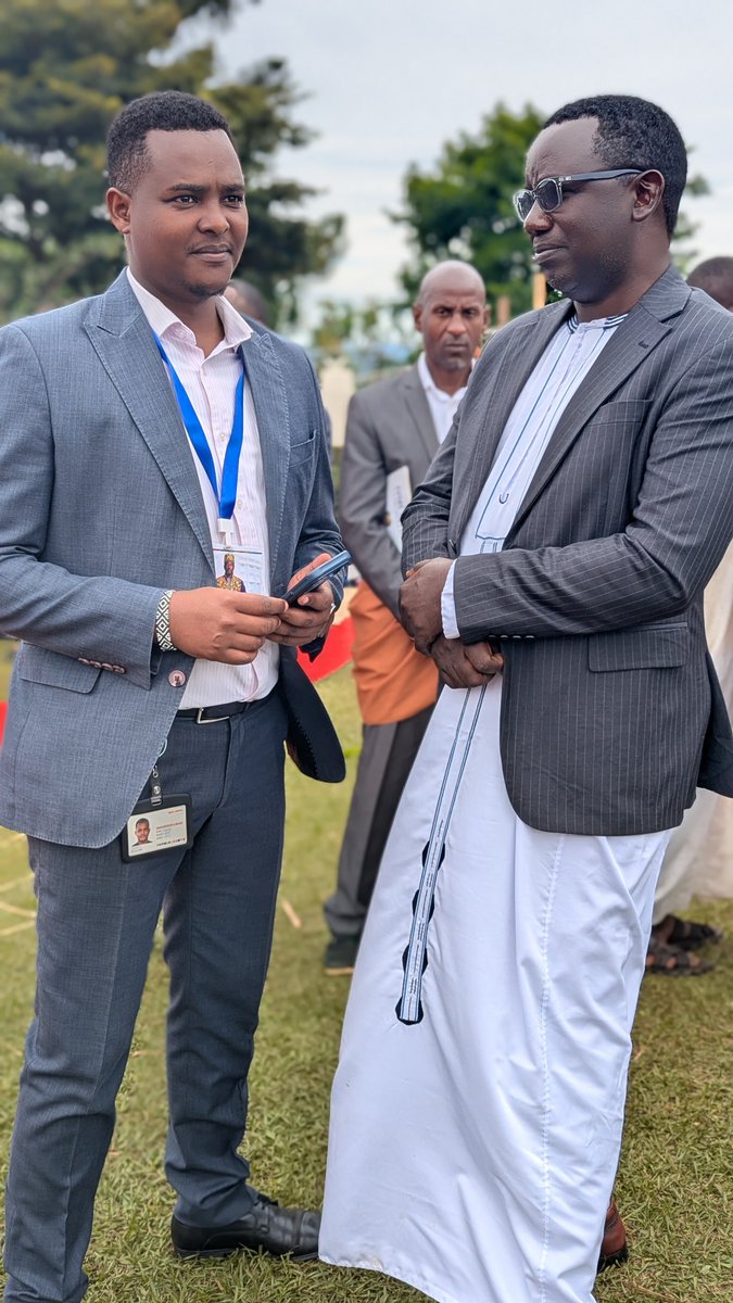 AlexBisanga's tweet photo. Hon. Kyalimpa Jovent, PO 105 &amp; PLU Coordinator, Kyegegwa District, together with investigative journalist Canary Mugume of NBS Television, at Karuziika Palace, Fort Portal City, for the historic coronation of His Majesty King Edward Rukidi Nyabongo I. 👑🇺🇬 https://t.co/PXa1LHICsD