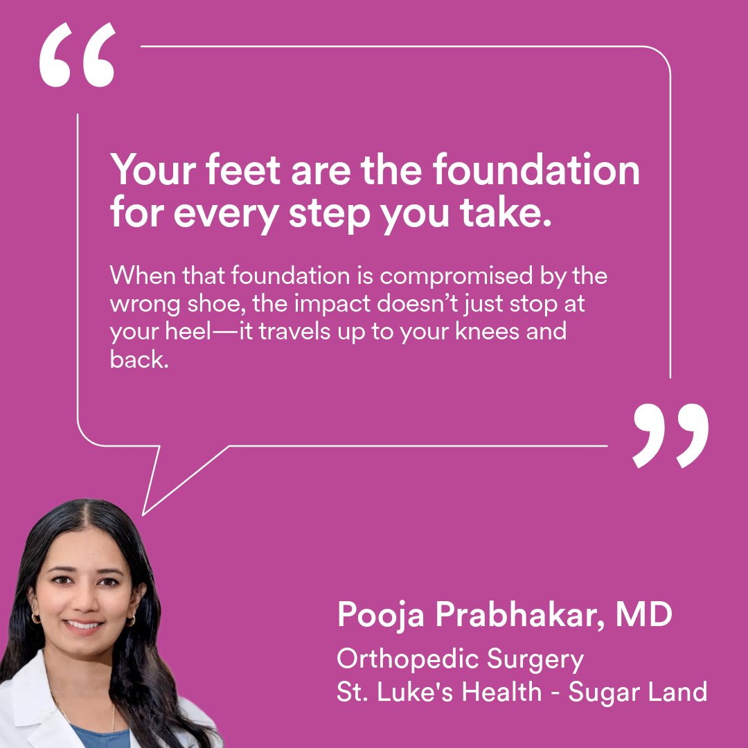 cshhouston's tweet photo. Is your footwear helping or hurting your joints? 👟👠 Check your shoes for these 3 things: 1️⃣ Thumb Rule: A thumb’s width of space at the toe. 2️⃣ Proper Flex: Should only bend at the ball of the foot. 3️⃣ Rotational Diet: Switch your shoes daily.
More tips: https://t.co/P2iHD4yv9y https://t.co/ZyUTbGCbbC