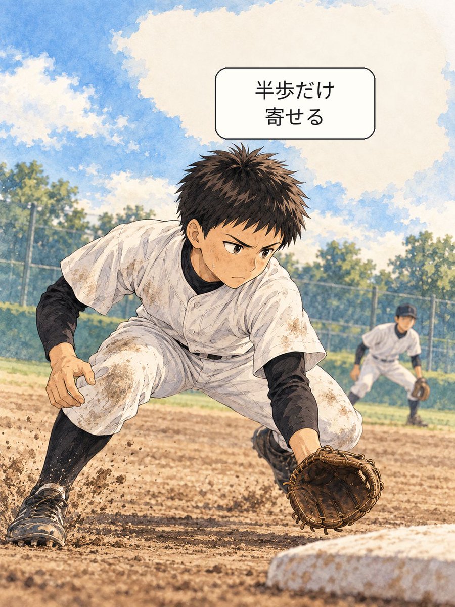 yakyulog_ja's tweet photo. 二塁手が前に出た時、遊撃手が二遊間の空間を半歩だけ埋める守備。App Storeで「野球ログ」を検索。

#少年野球 #草野球 https://t.co/fJ0z4tcIiV