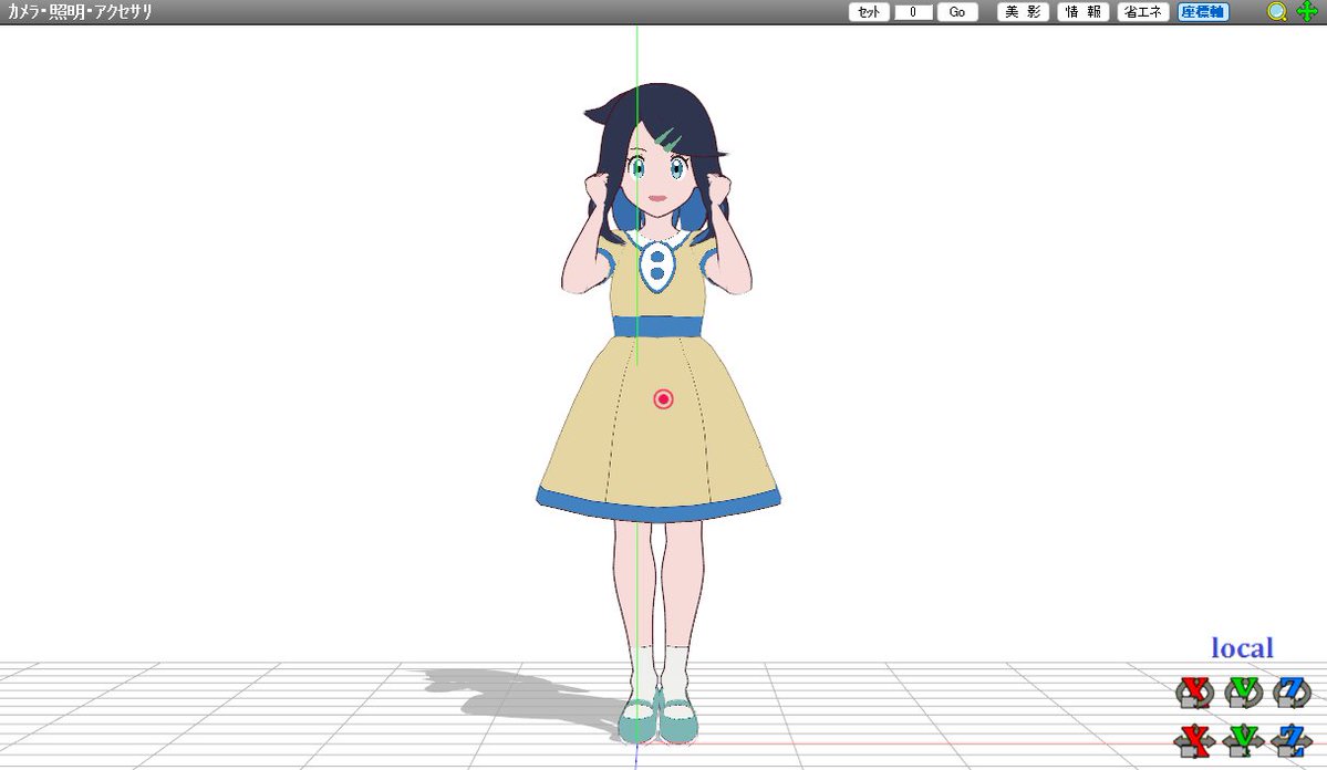 mmdtokko's tweet photo. リコ3種モデル完成した！はずです（何故かワンピースのリコに影が出ないけど😅） https://t.co/E3b96v4ni9