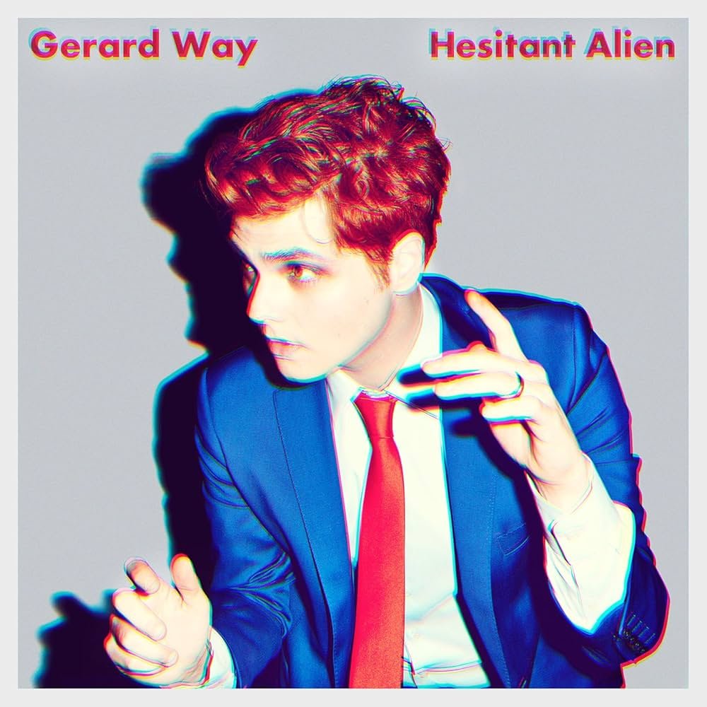 SOTSPodcast's tweet photo. Gerard Way released Hesitant Alien on this day 12 years ago. https://t.co/a2Umr3r1QA