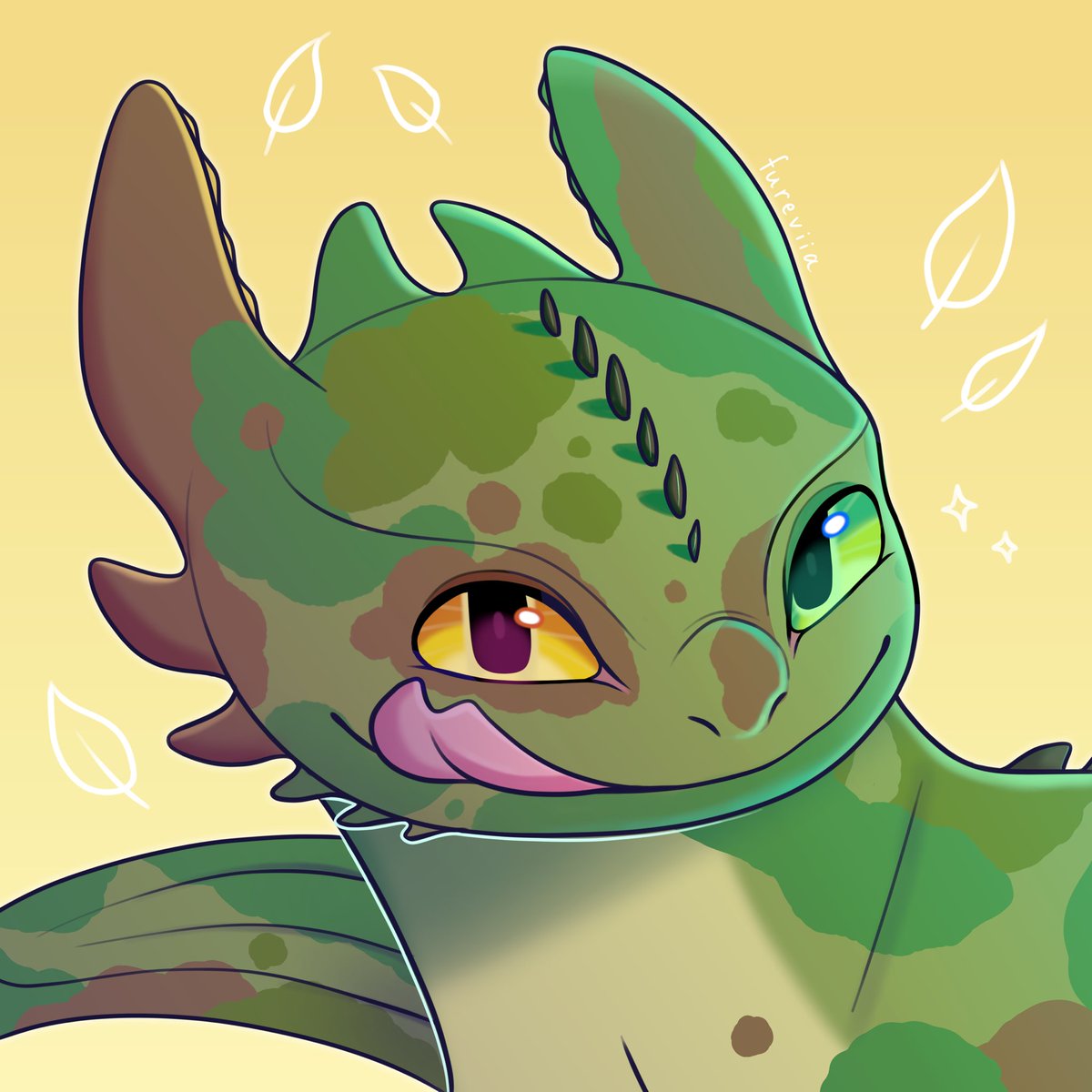fureviia's tweet photo. Cute pfp commission for @imsowhimiscal 
-
#httyd #howtotrainyourdragon #toothless #green #dragon https://t.co/4wWudFhkm2