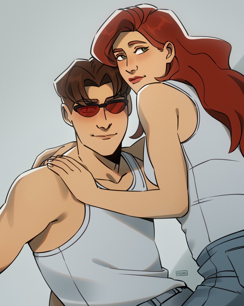 frishbi's tweet photo. some casual jean and scott ❤️‍🔥
#marvel #xmen #xmenevolution https://t.co/pcyY0f8ws3