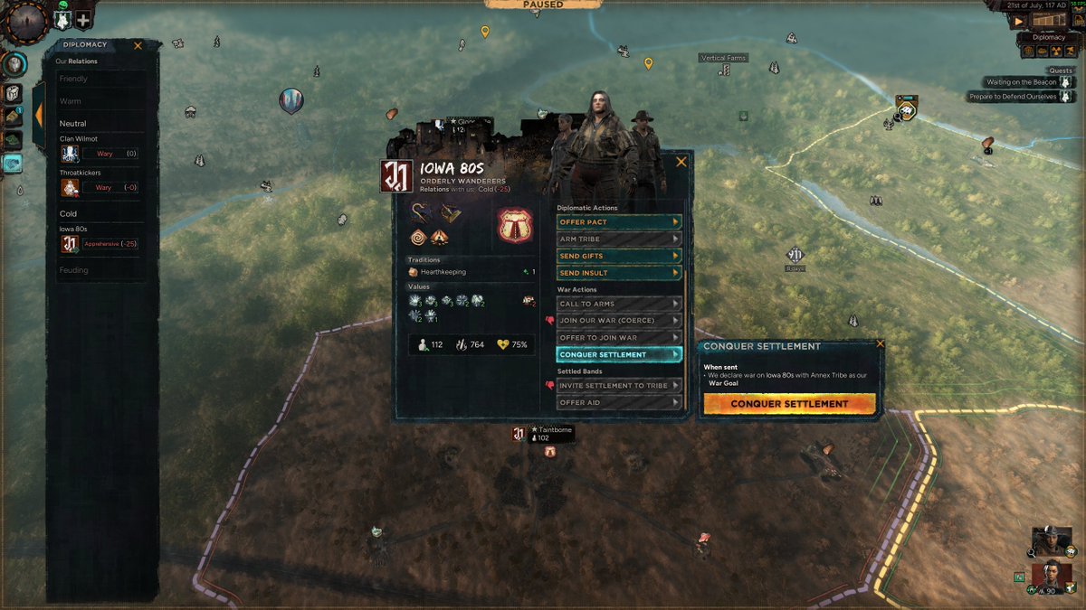 AfterworldPDX's tweet photo. The Bunker Cats will be meeting others for the first time in tomorrow's dev diary. Are you ready to meet your neighbours? 🤠

#AfterworldPDX #ParadoxInteractive #GrandStrategyGame https://t.co/2qM2eSYPnz