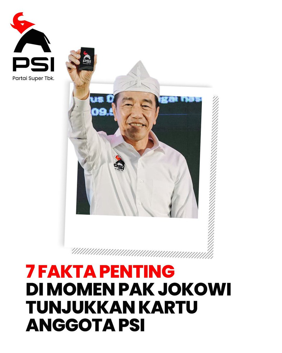 psi_id's tweet photo. Banyak yang masih ragu, akhirnya bukti fisik ditunjukkan langsung 😎💳

Di tengah kabar burung dan pertanyaan publik yang berembus, Pak Jokowi menjawabnya dengan fakta. https://t.co/suYqEEyfXW