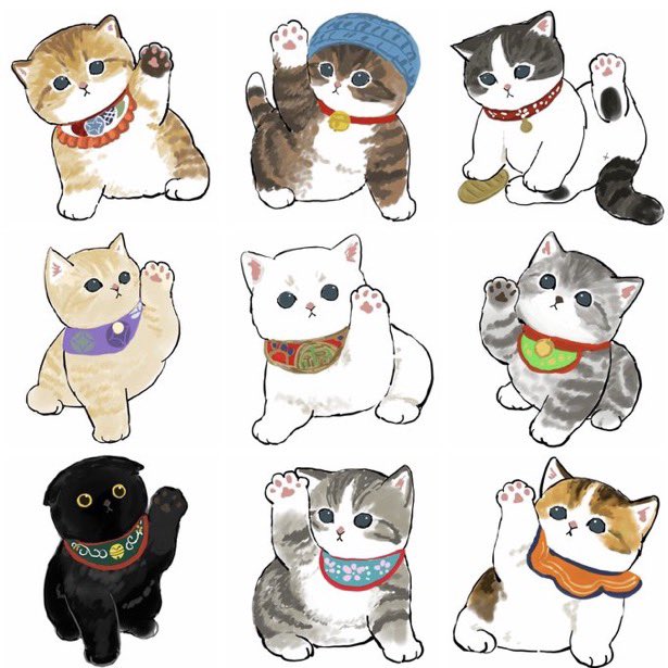 mofu_sand's tweet photo. 招き猫の日🐾 https://t.co/uR35GhYu5T