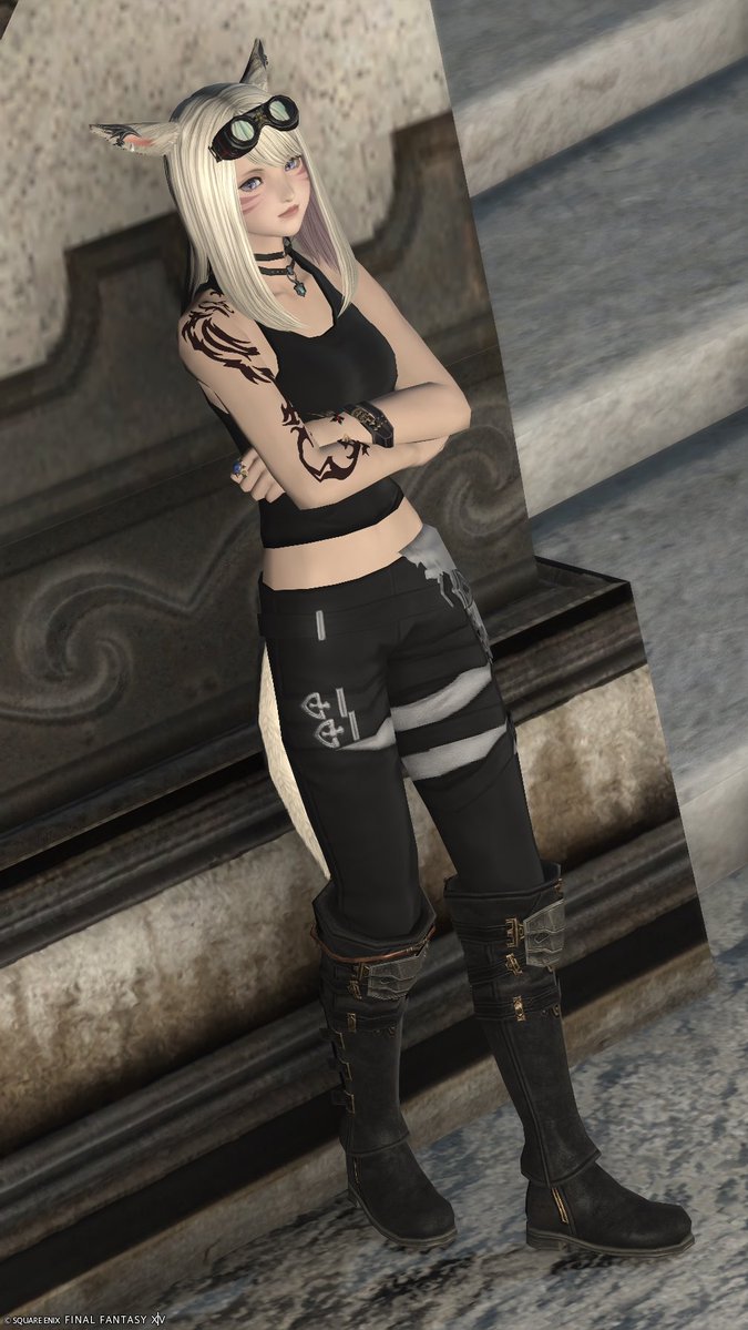 Harucham_ff14's tweet photo. 格好いい感じのミラプリもすきです·͜· ︎︎ᰔᩚ
#ミラプリ #ミコッテ https://t.co/pF4evDkf3D
