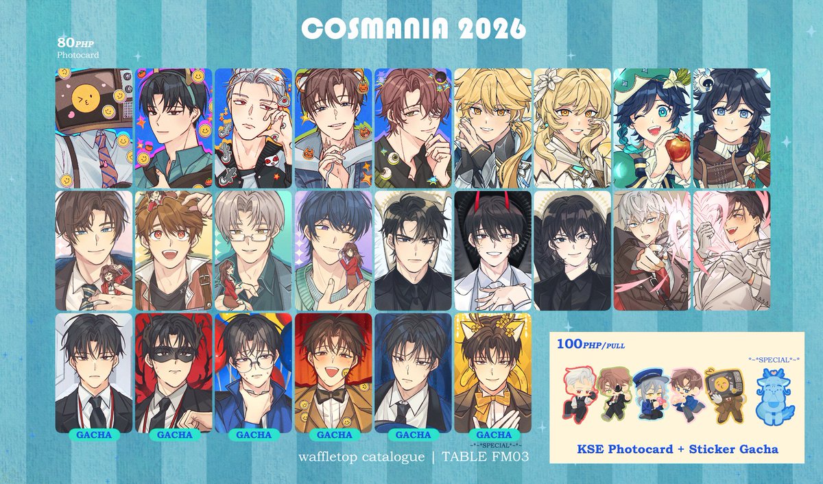 waffletop_'s tweet photo. Cosmania time! I won't be there for D1 and D2 but a friend will represent for me while I fly myself home. go easy on her lol

Tabling as always with rossomimi and shigenoi under a new circle name 🤍 See you at Table FM03: SHIROWA

1/2
#FanfairAtCosplayMania2026 #CosplayMania2026 https://t.co/BxAACWXCIB