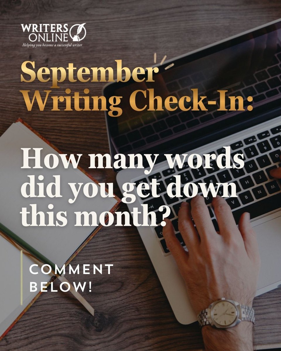 WritingMagazine's tweet photo. It's September writing check-in time! 🍂

Whether it was 500 words or 50,000, progress is progress! How many words did you get down this month?

Tell us in the comments! 👇 https://t.co/pLaJYyAFlO