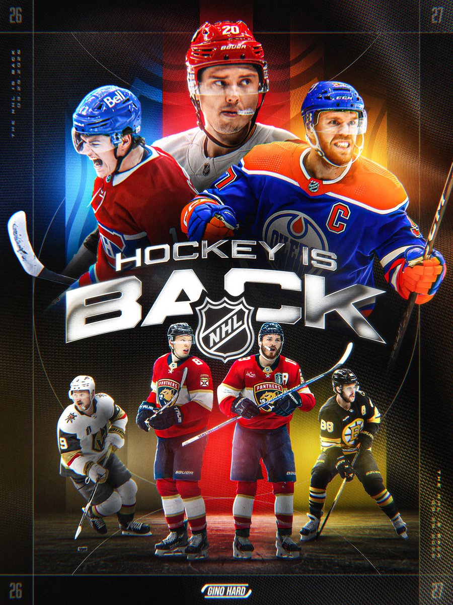 GinoHard_'s tweet photo. The best time of year is officially here 😍🏒 

The NHL season starts TONIGHT. https://t.co/EaBn7z3AuA