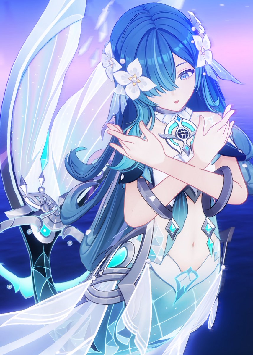 yuu270139's tweet photo. 💙💜
#Vodyanitsa #GenshinImpact https://t.co/sghq0CVsFF