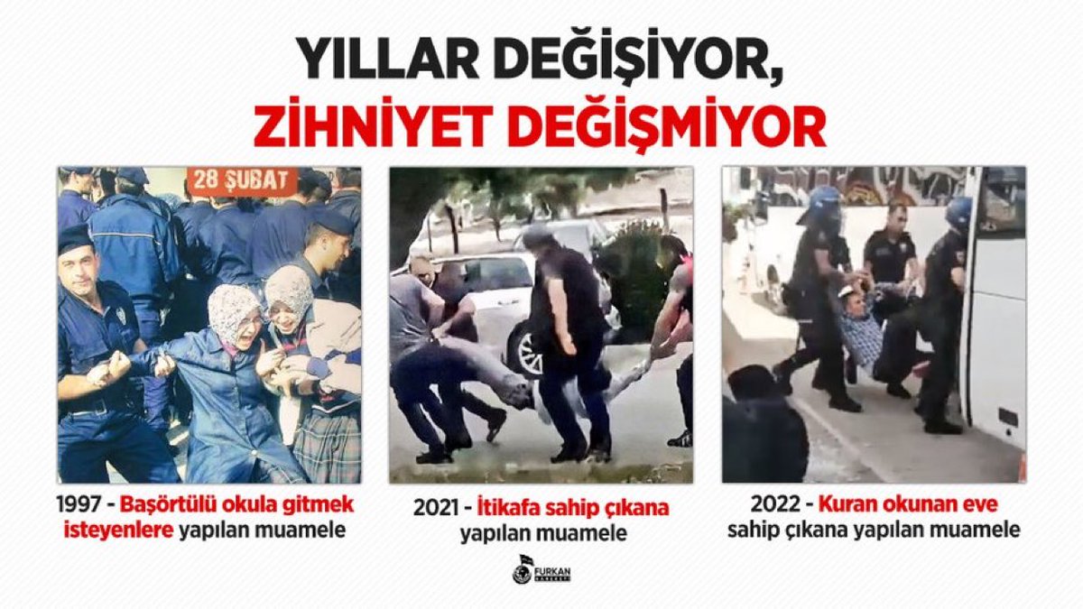 FurkanHMalatya3's tweet photo. Yıllar Değişiyor, 
28 Şubat Zihniyeti Değişmiyor! 

#28ŞubatHortladı
#OsmaniyeAdliyesi
#KuranOkumakSuçMu https://t.co/xBkhANKlsb