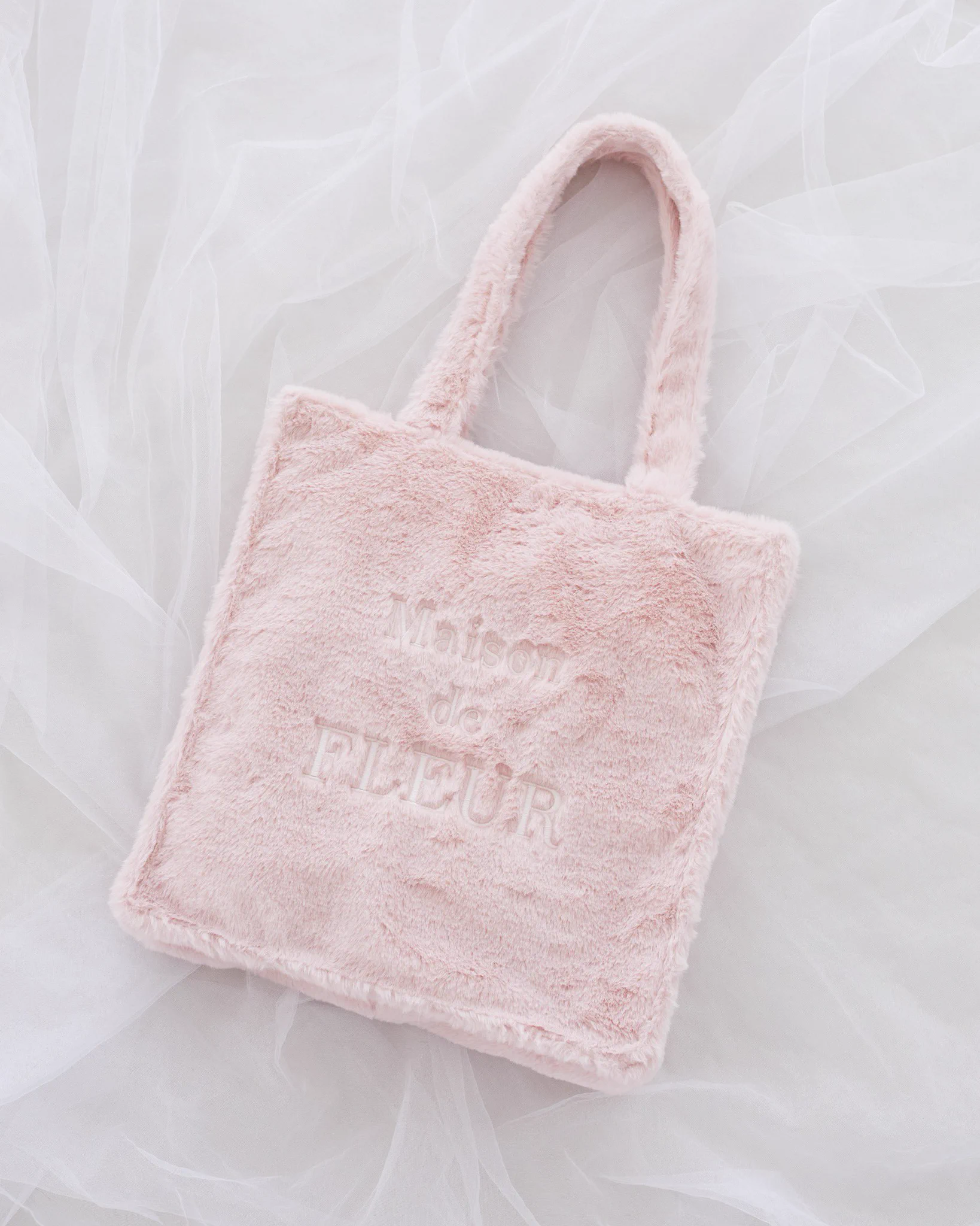 ファー付き トートバッグ ピンク サテン 刺繍 SCULPTOR Maison de FLEUR on X: 