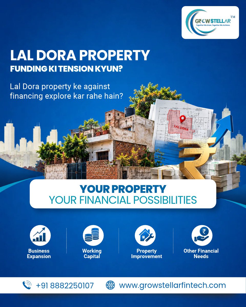 Growstellar06's tweet photo. Lal Dora property hai? 🏠💰
Funding ki tension kyun?

Explore financial possibilities for:
📈 Business Expansion
💼 Working Capital
🏠 Property Improvement
💰 Other Financial Needs

📞 +91 88822 50107
🌐 https://t.co/MH9PGkam9Q

#LalDora #PropertyFunding #GrowStellar https://t.co/0ex4phmO0l