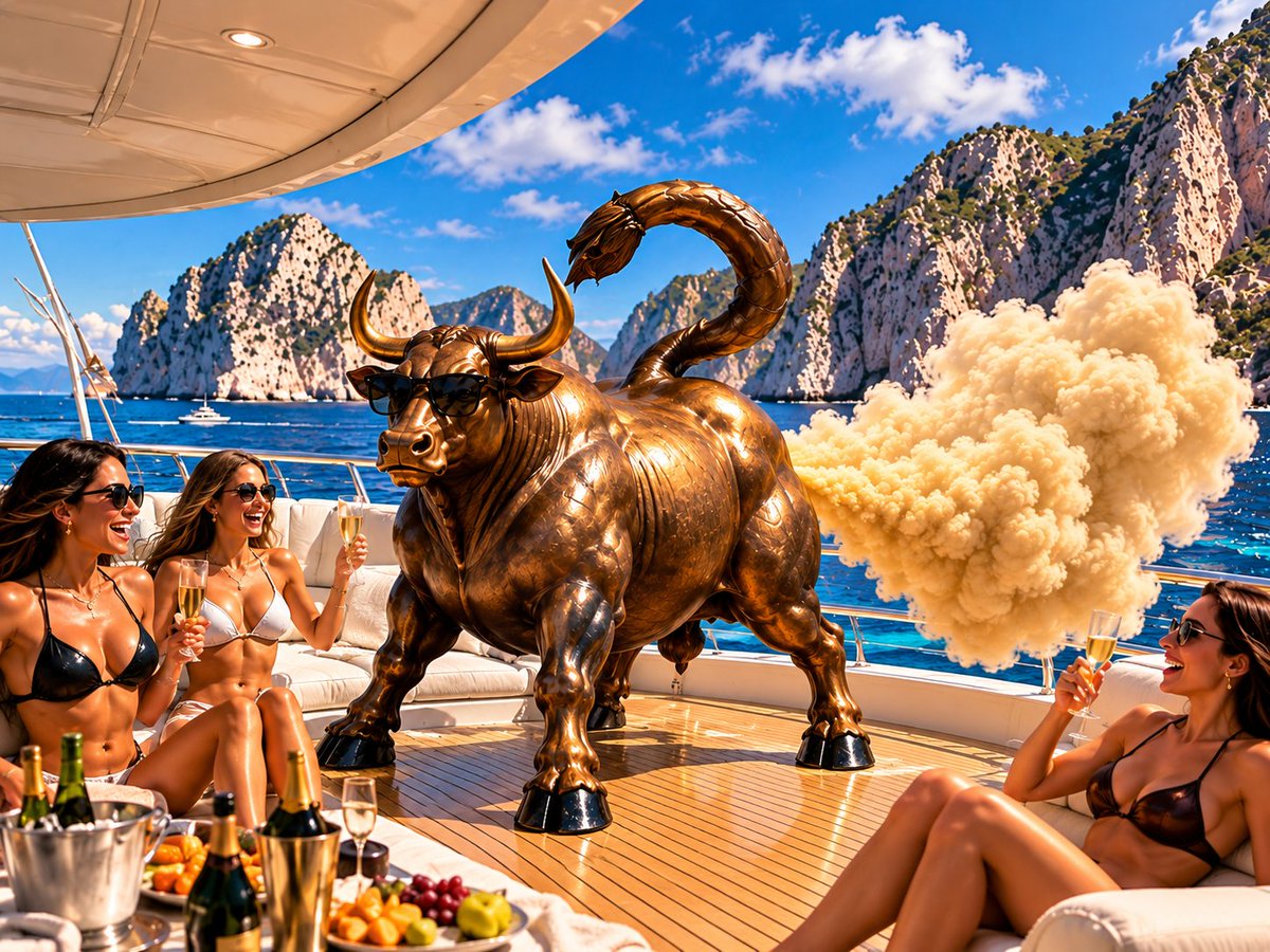 BullFartHQ's tweet photo. The bull is on vacation, but the fart is going global 🐂💨

$BULLFART just keeps spreading. https://t.co/duWGBoSG5R