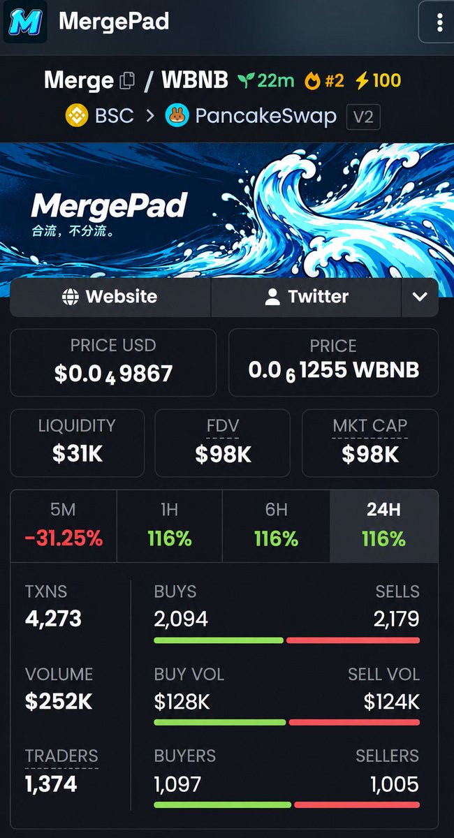MergeLaunchPad tweet picture