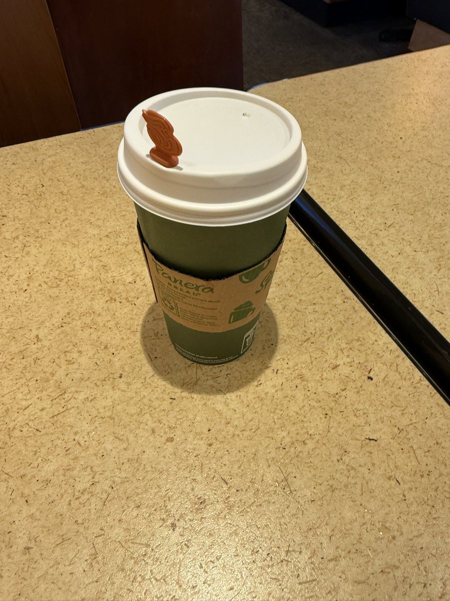tallman2828's tweet photo. Here is me drinking my favorite pumpkin spice latte this morning at my favorite @panerabread! https://t.co/N8BOOPVWuF