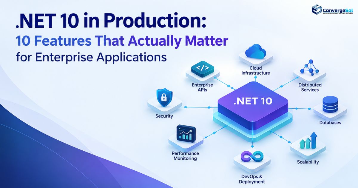 ConvergeSol's tweet photo. .NET 10 has plenty of new features. But which ones actually matter for enterprise apps?
A practical look at performance, https://t.co/VMPtsgZd7B Core, Native AOT, observability, and more.
Read the breakdown👇
https://t.co/DgolCHnxhh
#DotNet10 #ASPNETCore #CSharp https://t.co/n5GBP9vDbj