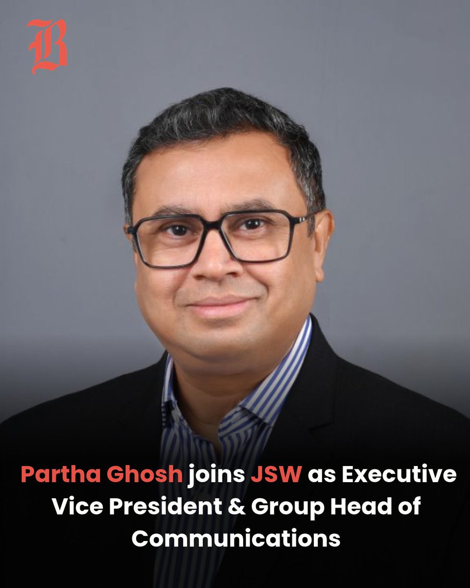 brandcommunion's tweet photo. @heyyparth  joins @TheJSWGroup  as EVP &amp; Group Head of Communications, where he will lead the Group’s communications function across its diverse businesses.

Readmore:https://t.co/amyZtRzliy
#PeopleMovement #JSWGroup #CorporateCommunications #Leadership #PR https://t.co/KqU13gbe7X