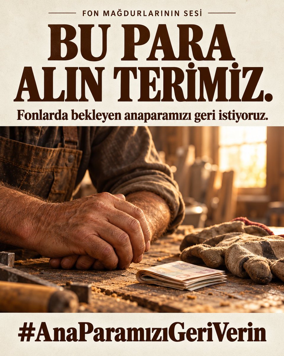 mrbbk101's tweet photo. Bu paralar bizim helal alın teri paramız; içimizde her türlü işe, mevkiye sahip insanlar var; cebimizde ne işçimize verebilecek para ne de soframıza koyacak ekmek paramız kaldı, bizler bu ülkenin evlatlarıyız.
#AnaParamızıGeriVerin https://t.co/PVw2ErsK6n