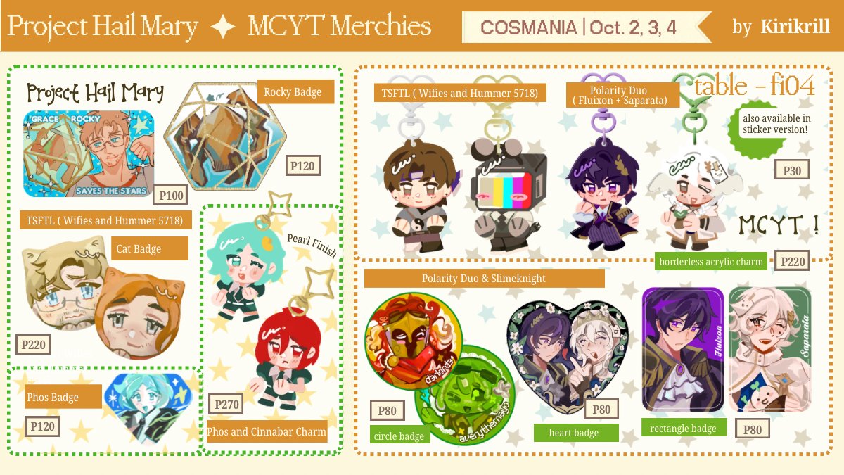 kirikrill's tweet photo. RTs appreciated! 𓆝 𓆟 𓆞

𓇼 ⋆｡˚ 𓆝⋆｡˚ 𓇼
haii here's my catalog for cosmania this oct. 2-4 @ table FI04 ( ≧∀≦)ノw @/kiriprawn

pre-orders are now open
🌊 ⋆｡ dms open for reserves/pickups :3
🐟 ⋆｡ goodbye lara, the lovers, madoka, deltarune, mcyt ><

#cosmania2026 https://t.co/XEllsVkNQl