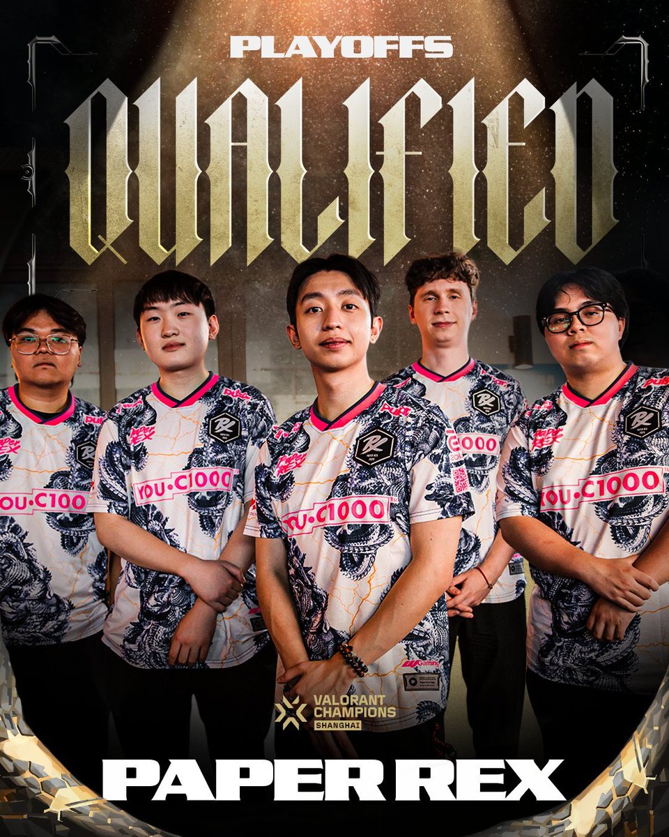 valesports_jp's tweet photo. Paper Rex @pprxteam が #VALORANTChampions Shanghai Playoffsの切符を最初に獲得しました！ https://t.co/Du2K0iYFgu