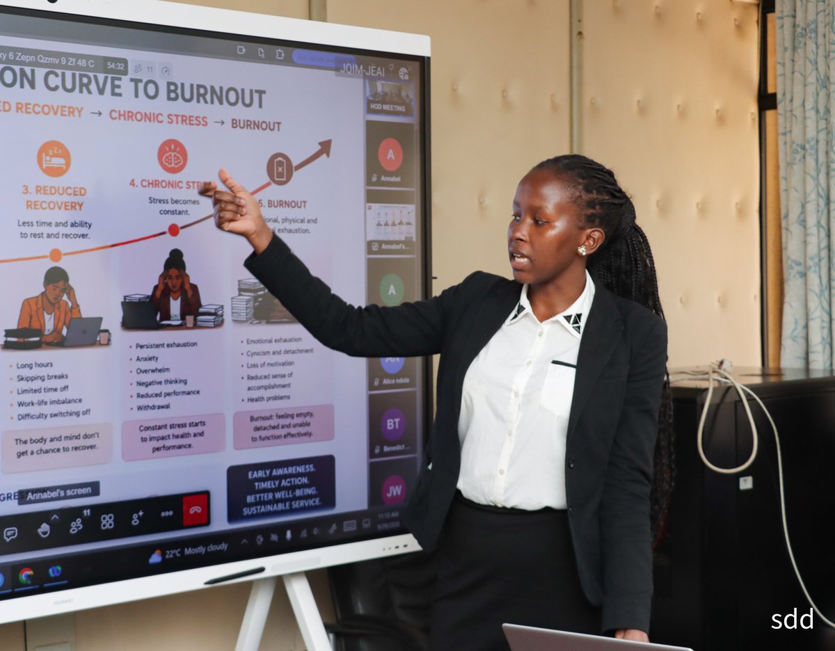 Devolution_KE's tweet photo. The State Department  stepped up efforts to promote a healthier and more supportive workplace today by sensitizing staff on stress, burnout, and mental wellness. Read more on our Facebook page. https://t.co/alcefBBVZq