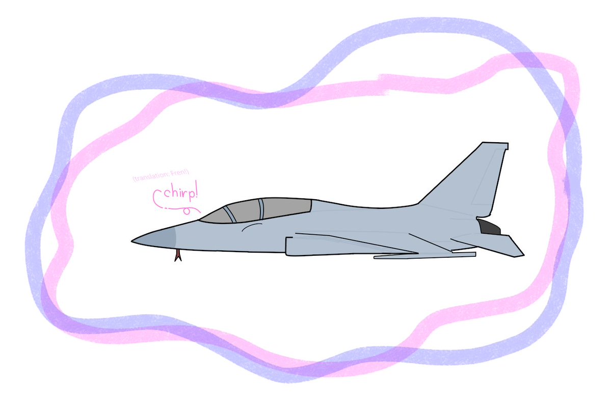 Goobyers_hi's tweet photo. Drew a jet cutie!! Her name's Jassie!

P.S She cant talk. she chirps like a birb!
#livingmachine #fighterjet #military #cute https://t.co/pfUThOyi8Y