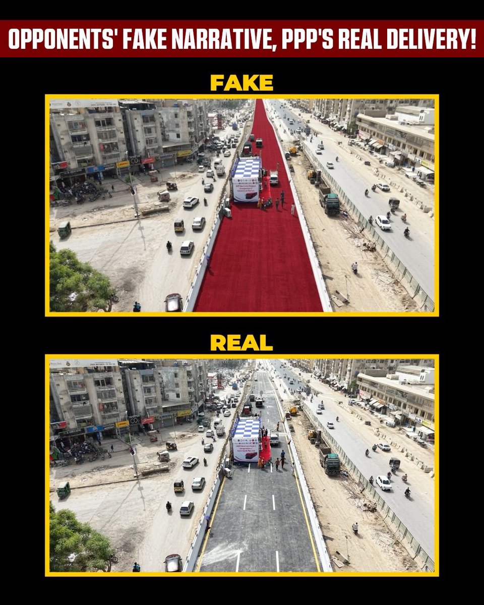 PressCiti's tweet photo. Enough with the fake narratives. #Karachi needs facts, not negativity. #Roads , infrastructure, and development projects are taking shape on the ground, and the people working day and night to make it happen deserve recognition. https://t.co/KGNj7Vzpt6