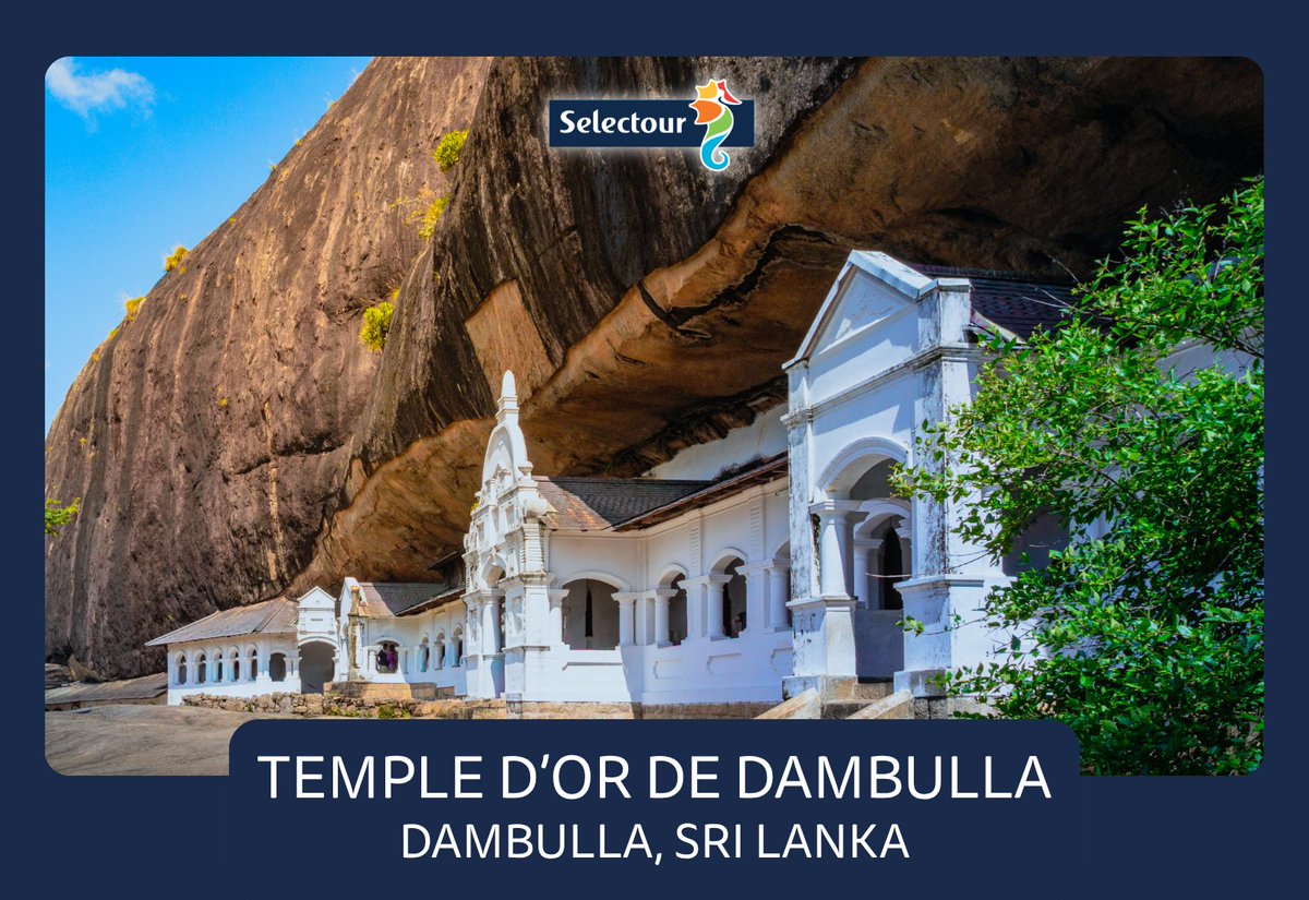Selectour's tweet photo. Des temples bouddhistes sont installés directement dans cinq grottes naturelles.
Le site abrite notamment des dizaines de statues de Bouddha et d’impressionnantes peintures couvrant les parois et les plafonds.

🌴 Envie de découvrir le Sri Lanka ? 👉https://t.co/XWsAZT2Cdc https://t.co/AZ6msAnYHI
