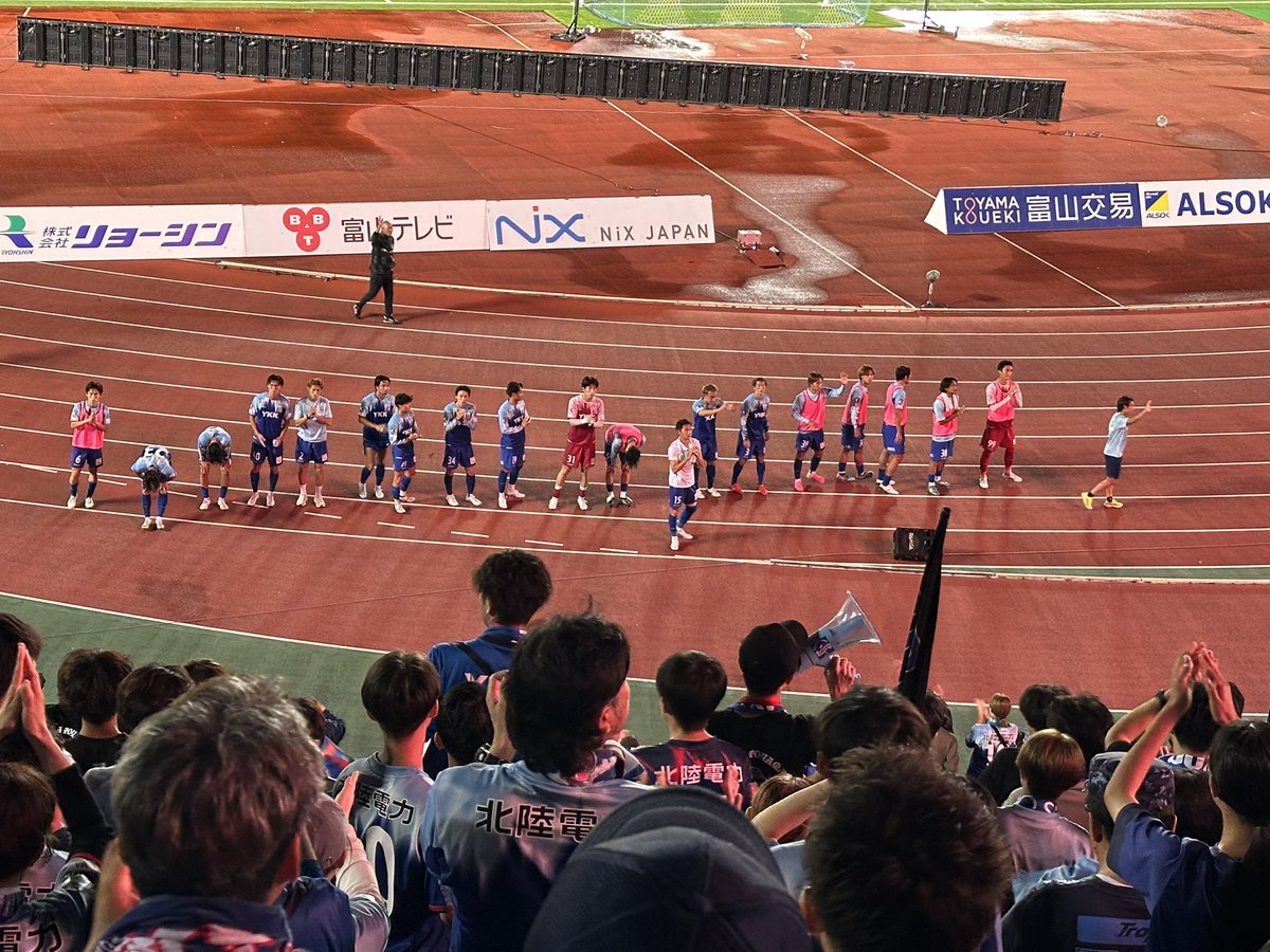 suewo_'s tweet photo. うーむ、無念😭

選手たちは、よく頑張った！

#カターレ富山 https://t.co/uDc4DI9aDT