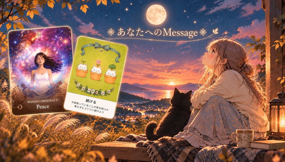 hidamari_nk's tweet photo. ＊あなたへのMessage＊

頑張って続けてきたこと、たくさんあるよね。
 だけど、自分の余白がなくなるほど
 全部を頑張り続けなくていいよ。
もう必要のないものは手放して、 
あなたが本当に大切にしたいことだけを 
続けてみるのはどう？ 
だって、そんなにいっぺんには無理だもの。
だから今、どれが「本当に続けたいこと」なのか、 
自分の素直な気持ちに聞いてみて。

心がざわつくなら、 
もしかしたら何かが違うのかもしれない。
 反対に、ふっと心が軽くなったり、
心地よく感じるなら、 
それはあなたに合っているのかも。
そんなふうに、自分と話してみたらどうだろう。

＃オラクルカード　
＃Peace　
＃続ける