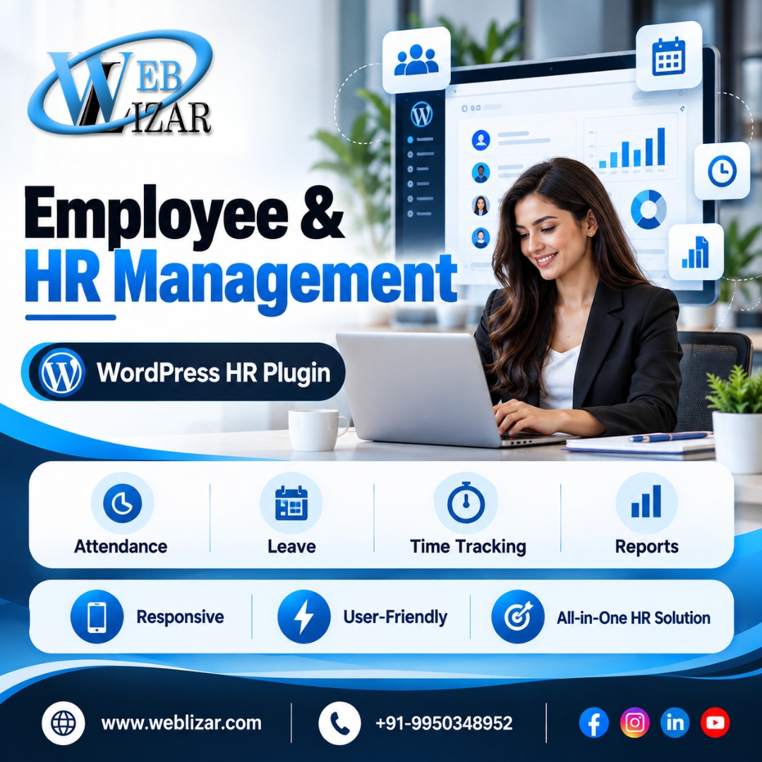 weblizar's tweet photo. ๐ฉโ๐ผ Simplify HR & Employee Management!
๐ View Plugin: https://t.co/pKKzil6Aov
#HRManagement #EmployeeManagement #WordPressPlugin #AttendanceTracking #LeaveManagement #WorkforceManagement #HRSoftware #EHRM #PayrollManagement https://t.co/0s4IcQaSPx