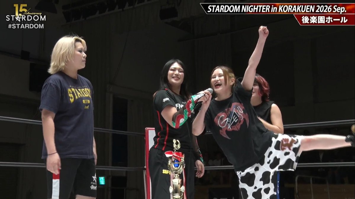 meraWRESTLING's tweet photo. Maika, Utami Hayashishita, HANAKO and Waka Tsukiyama have joined STARS.

#STARDOM https://t.co/MMPgcNKeaV