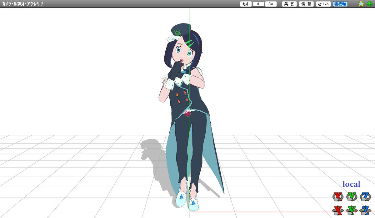 mmdtokko's tweet photo. リコ3種モデル完成した！はずです（何故かワンピースのリコに影が出ないけど😅） https://t.co/E3b96v4ni9