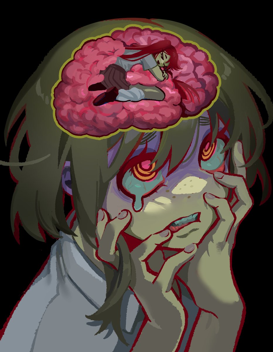 YumeMayo_'s tweet photo. " You're stuck in my head " #oc https://t.co/cVbeVdYPy0