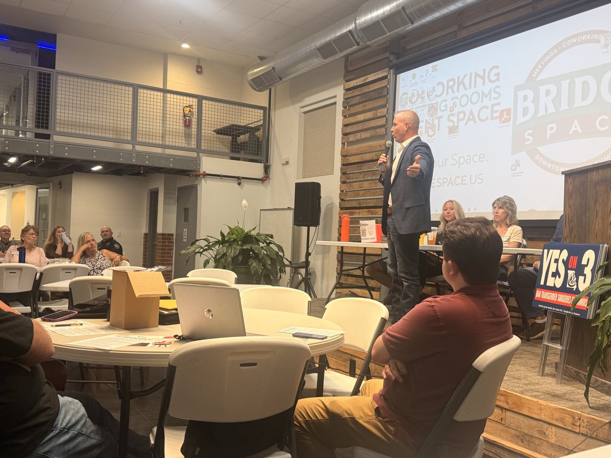 RickBrattin's tweet photo. Last night, I attended the Jackson County Central Committee meeting to give an update on the redistricting battle and other important issues that will be on the November 3rd ballot! Thank you for having me! https://t.co/AIN4zFeAbq